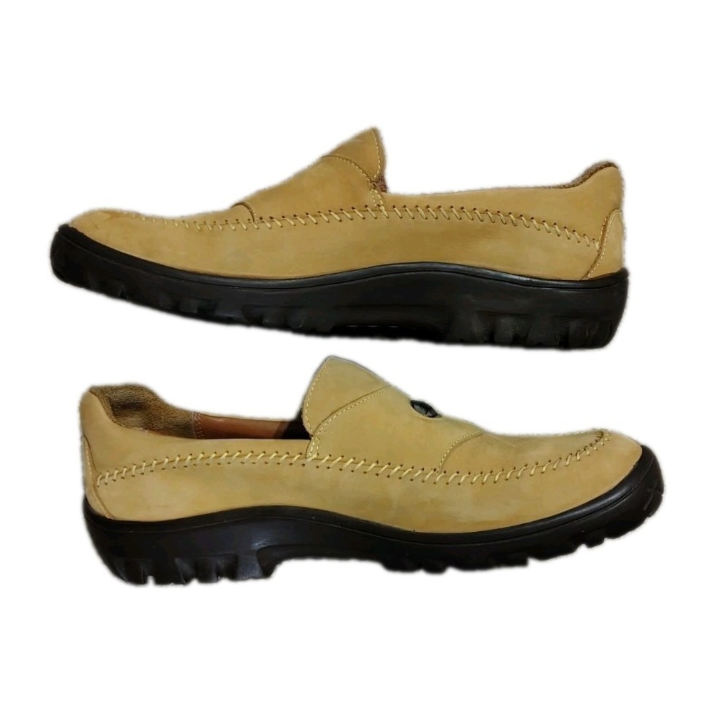 Bally Suede Leather Moccasin Loafers Mens Size 10 M Made In Portugal